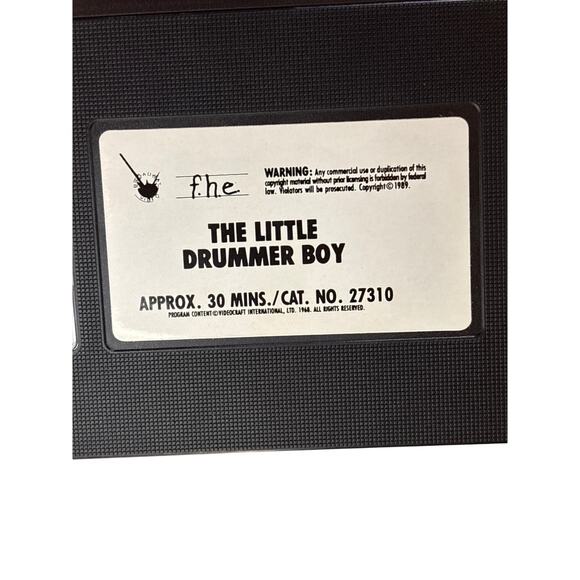 The Little Drummer Boy VHS Tape Vintage 1980s Family Christmas Classic - Picture 11 of 11